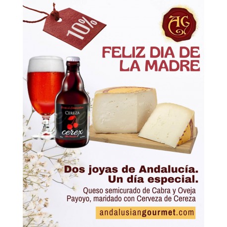 Pack Queso Semicurado Cabra y Oveja Payoyo y Cerveza de Cereza